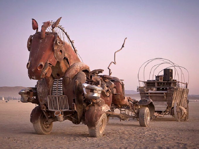 "Rustang Sally" by Mutoid Waste Company, BurningMan 2014