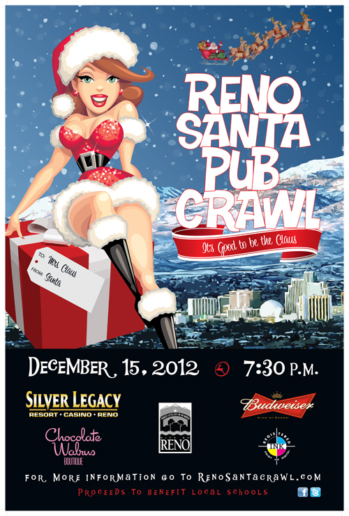 Santa Crawl 2012 Poster