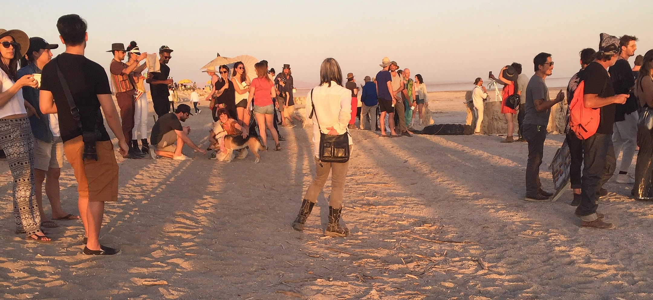 beach crowd